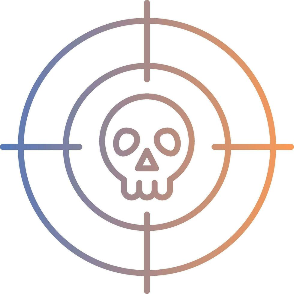 Targeted Line Gradient Icon vector