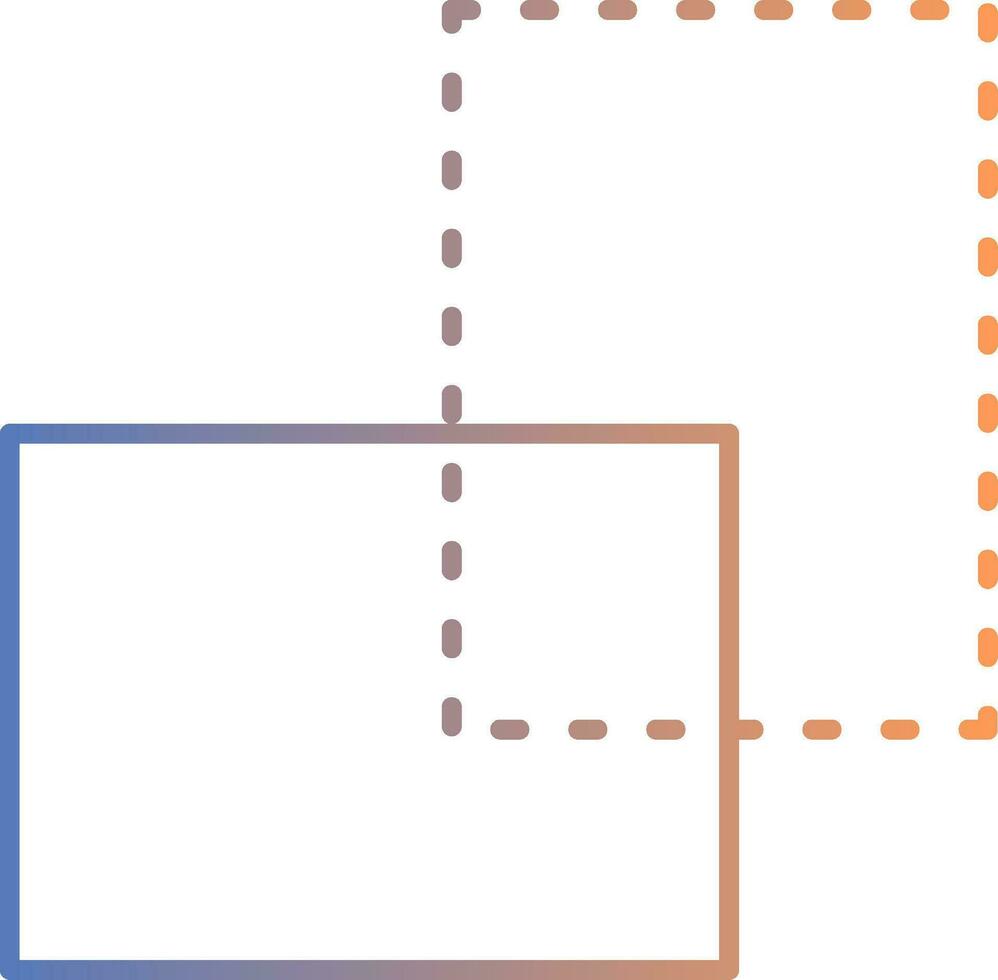 Transform Line Gradient Icon vector