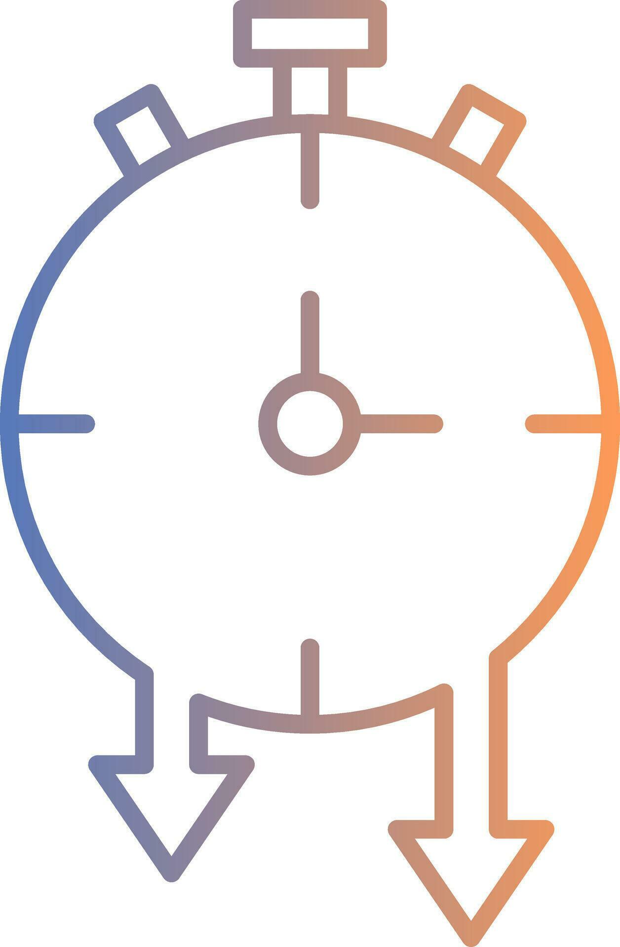 Timer Line Gradient Icon 36985698 Vector Art at Vecteezy
