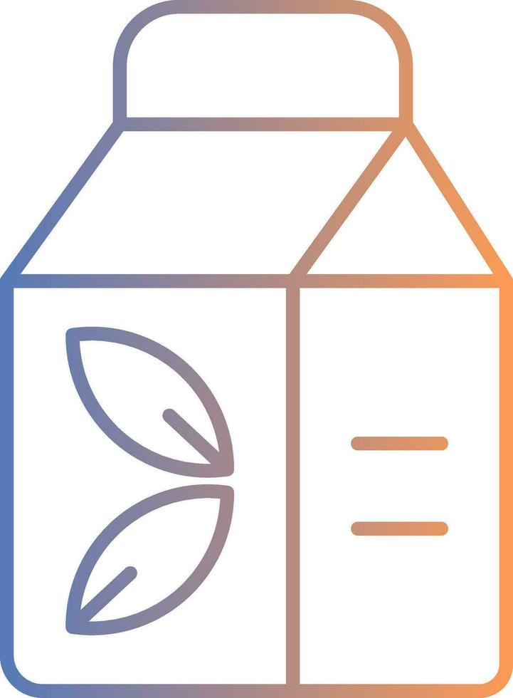Package Line Gradient Icon vector