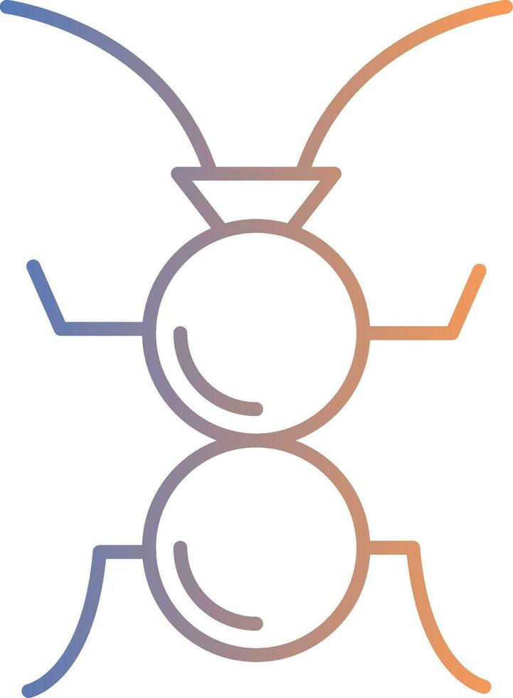 Formicidae Line Gradient Icon vector