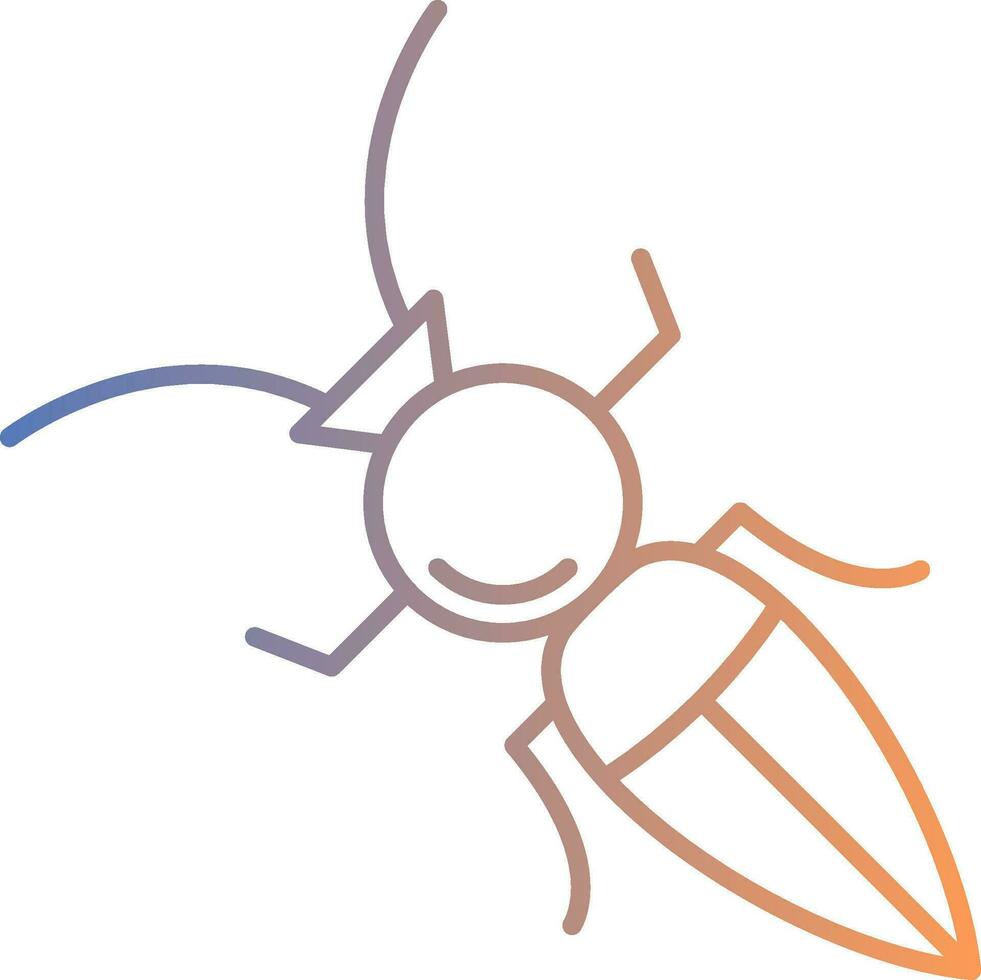 Formicidae Line Gradient Icon vector