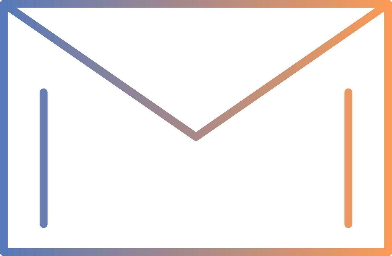 Mail Line Gradient Icon vector