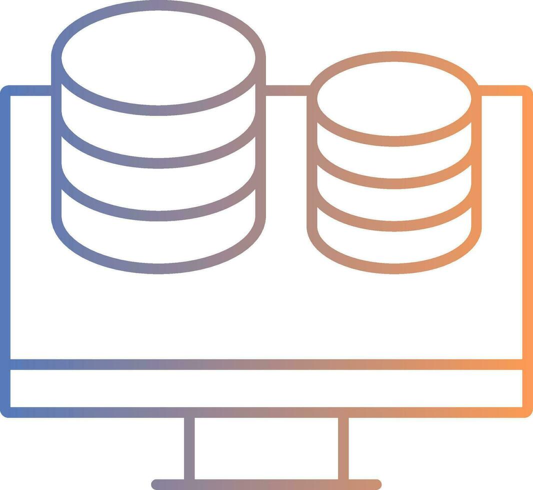 Finance Line Gradient Icon vector