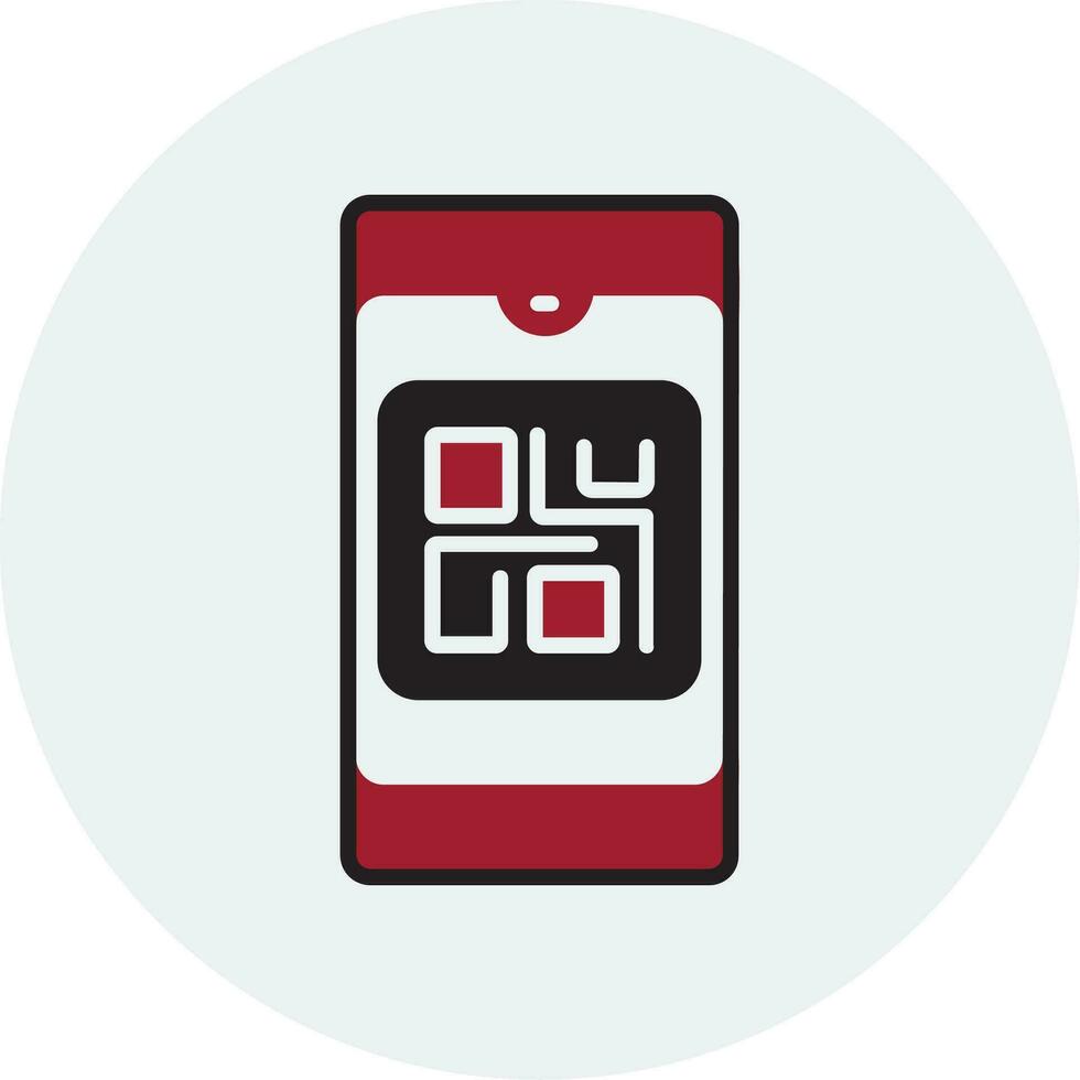 icono de vector de código qr