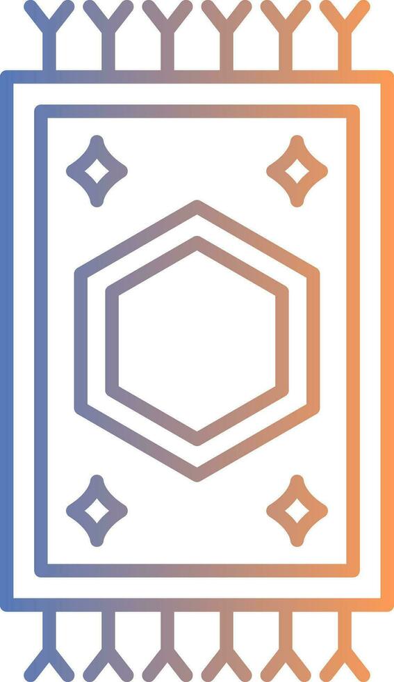 Carpet Line Gradient Icon vector