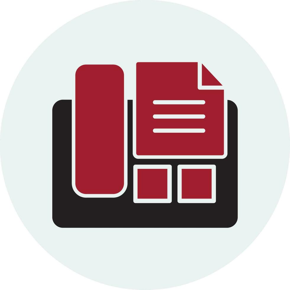 Fax Machine Vector Icon