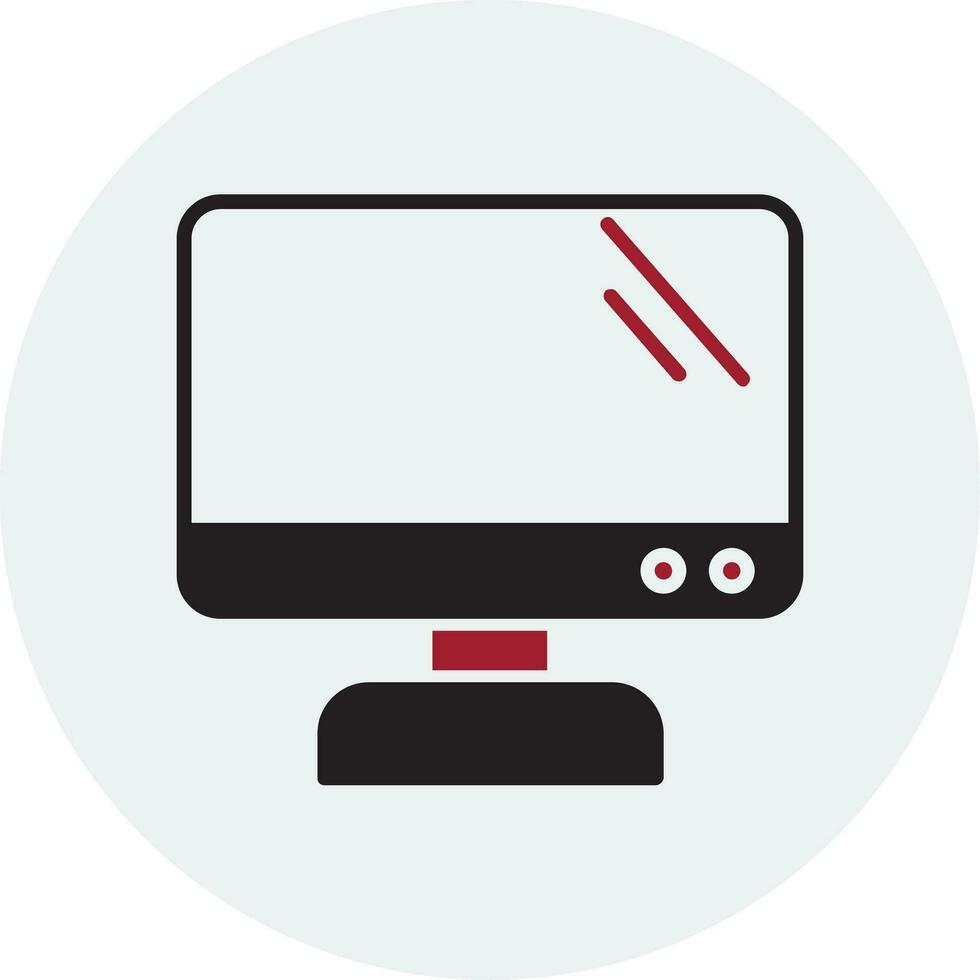 Monitor Screen Vector Icon