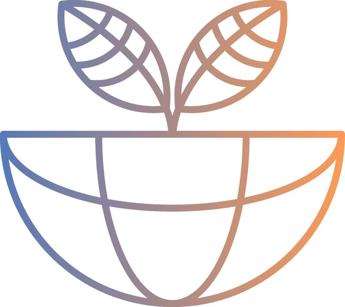 Ecosystem Line Gradient Icon vector