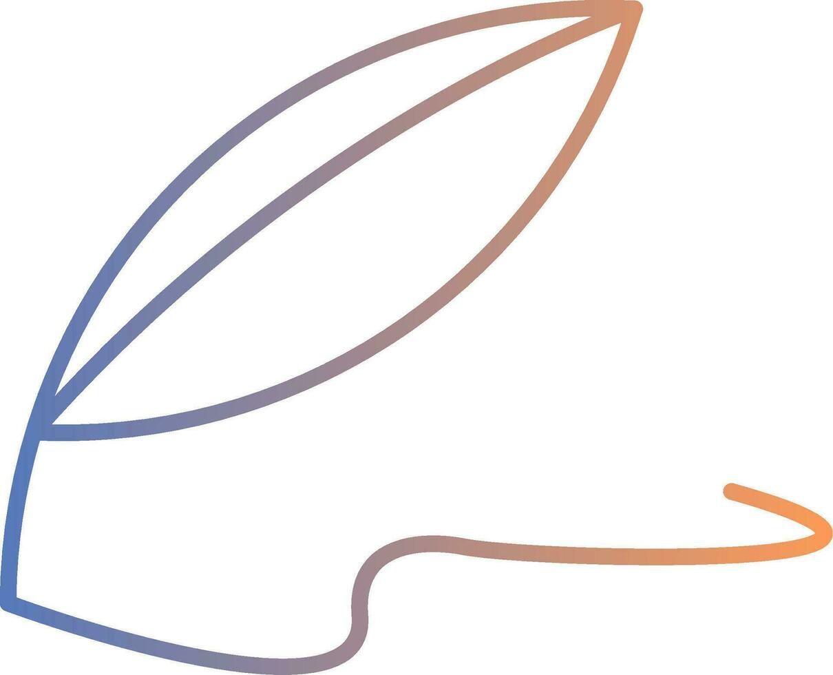Quill Line Gradient Icon vector