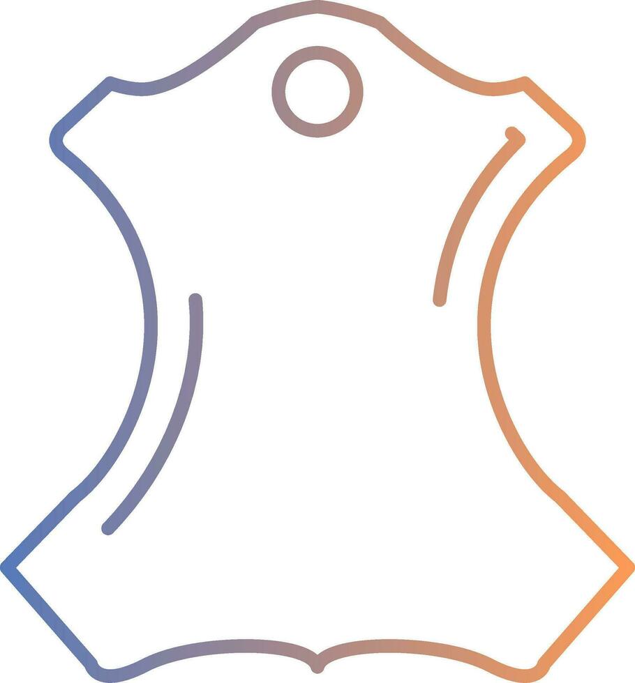 Leather Line Gradient Icon vector
