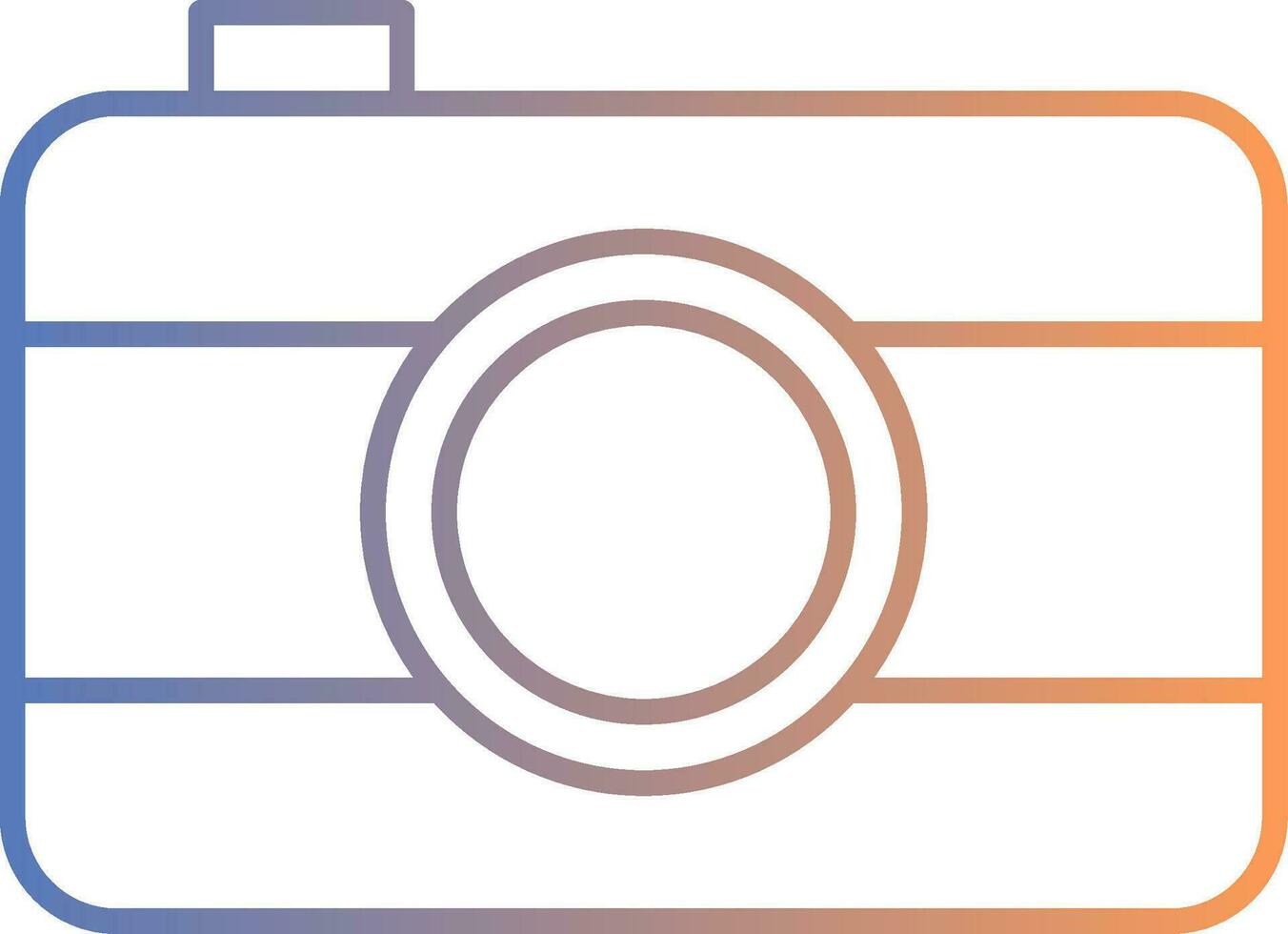 Old Came Line Gradient Icon vector