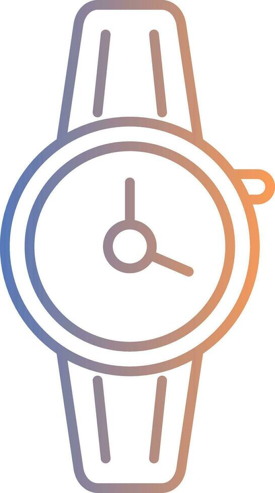 Wristwatch Line Gradient Icon vector