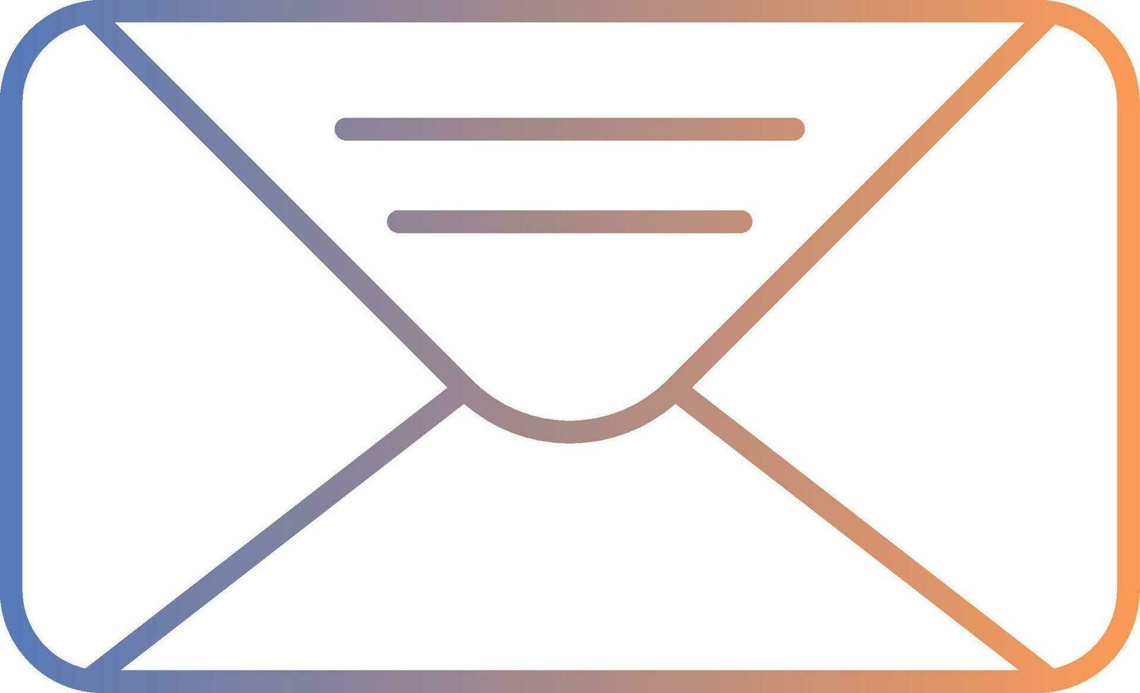 Mail Line Gradient Icon vector
