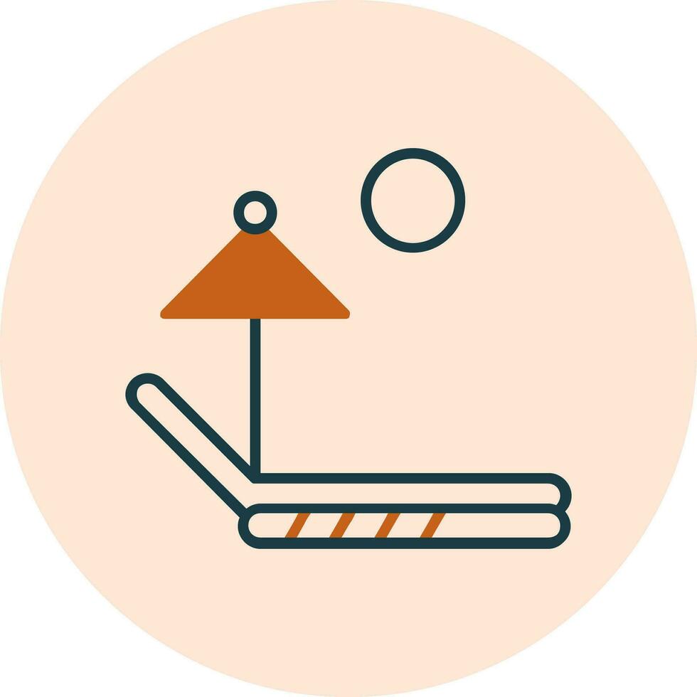 Sunbed Vector Icon
