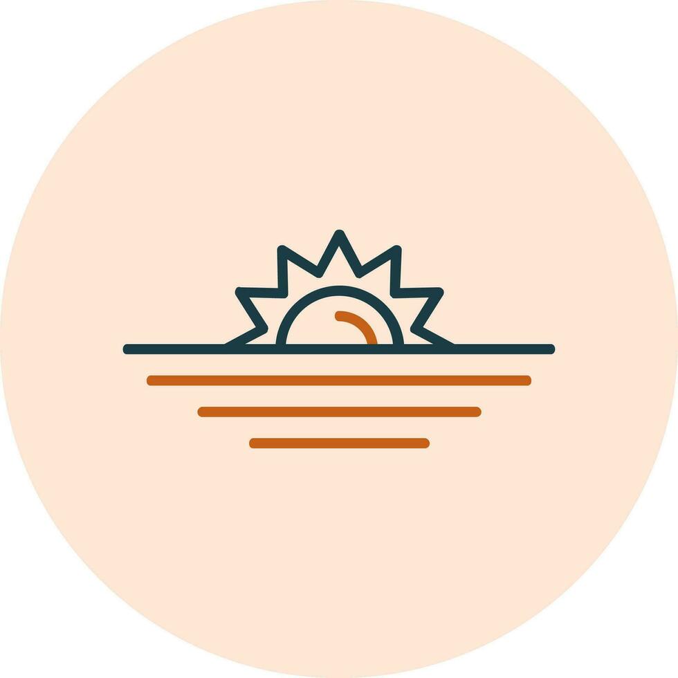 Sunset Vector Icon