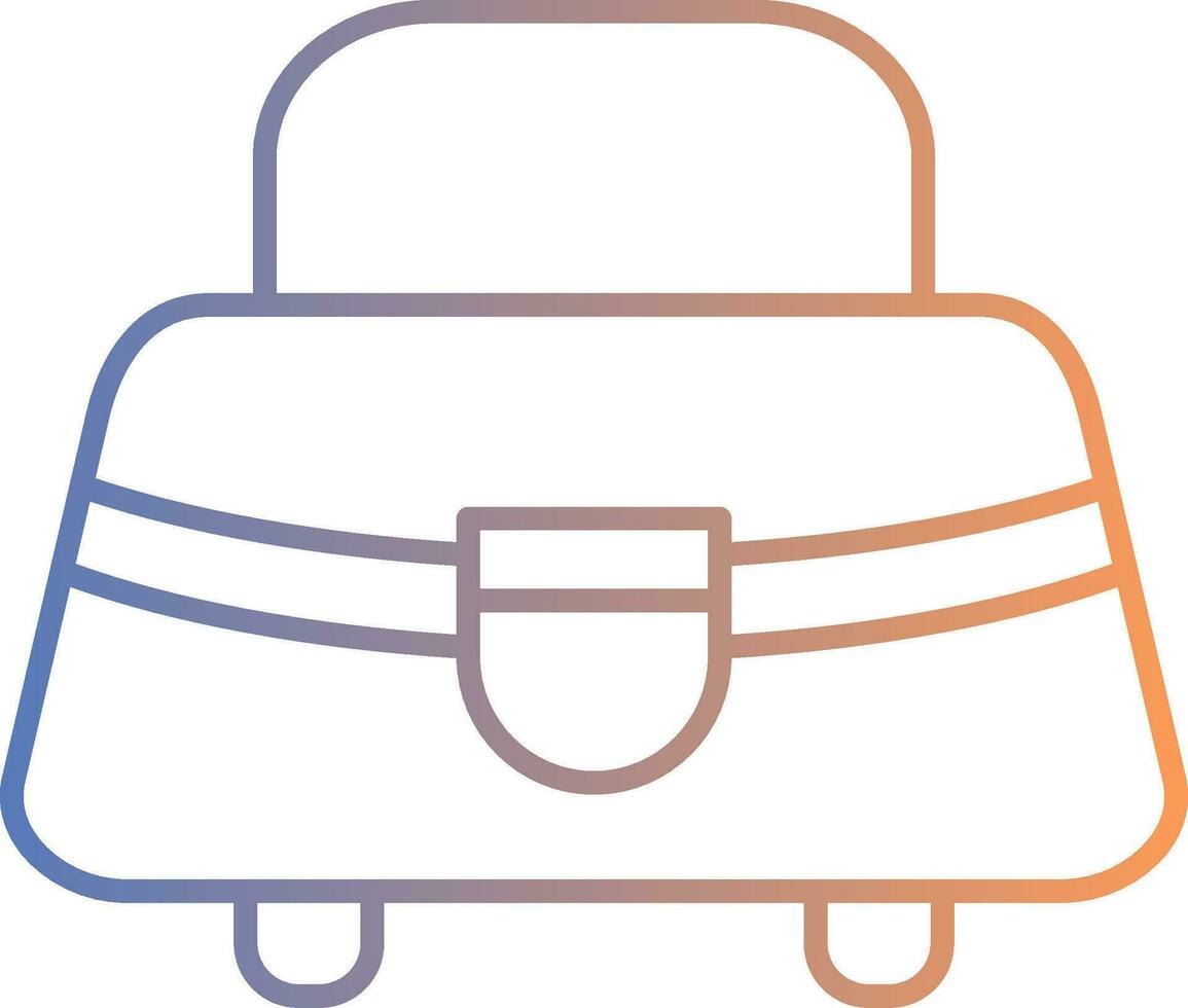 Purse Line Gradient Icon vector