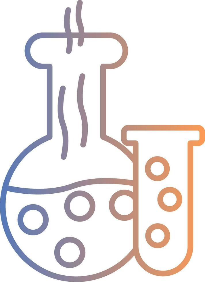 Laboratory Line Gradient Icon vector