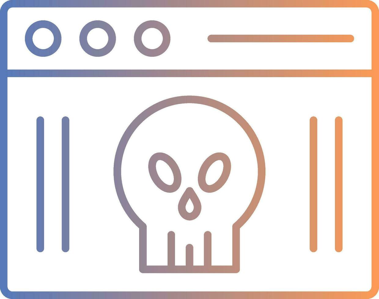 Webpage Line Gradient Icon vector