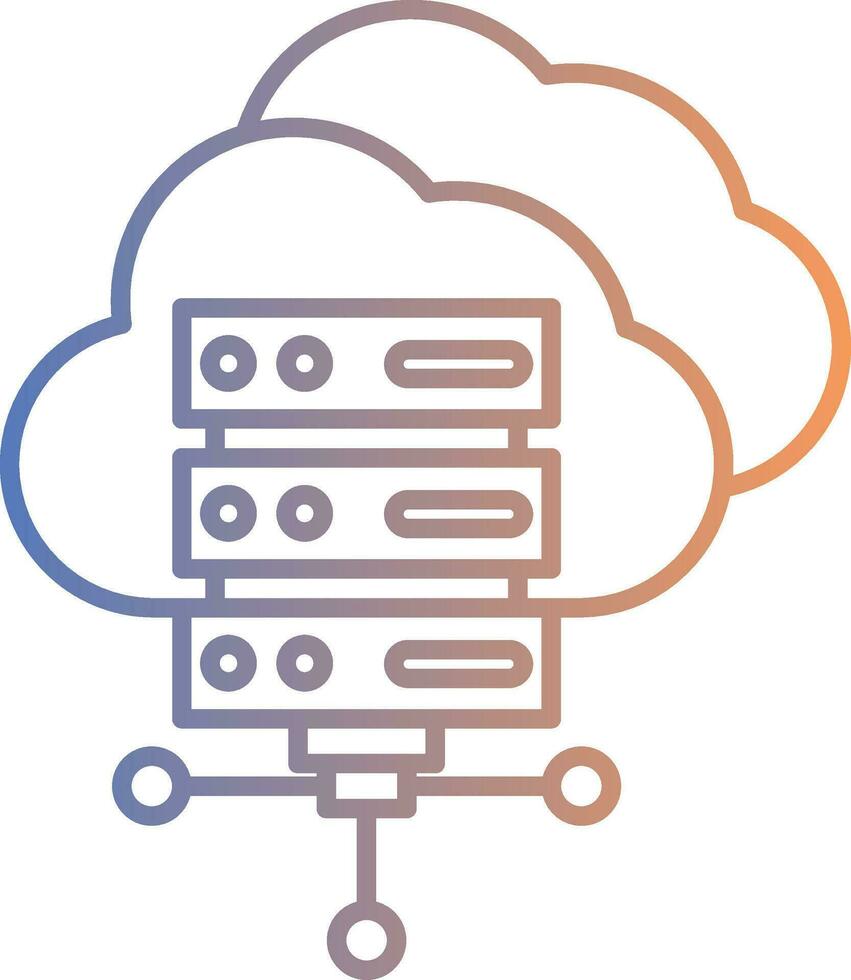 Cloud Computing Line Gradient Icon 36987923 Vector Art at Vecteezy