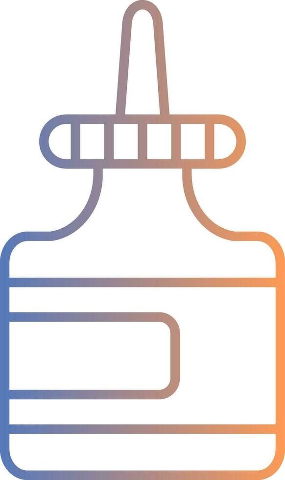 Glue Line Gradient Icon vector