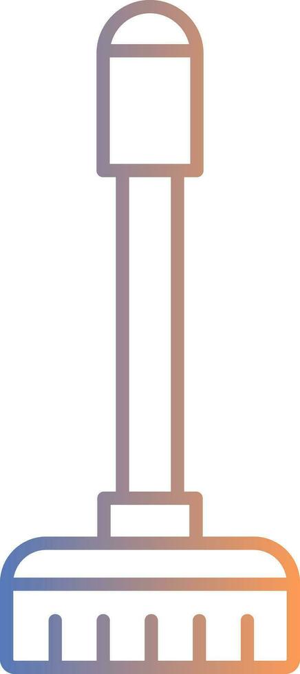 Floor Mop Line Gradient Icon vector