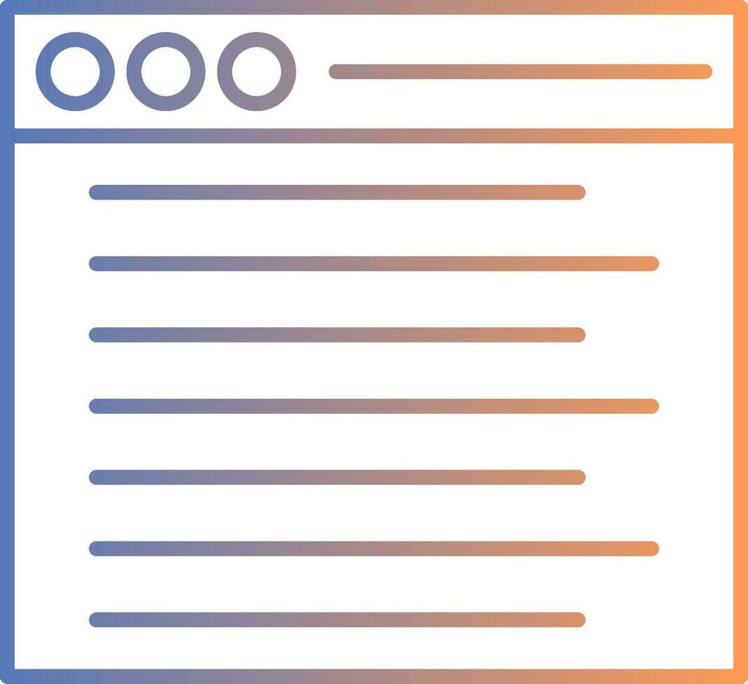 Web Line Gradient Icon vector