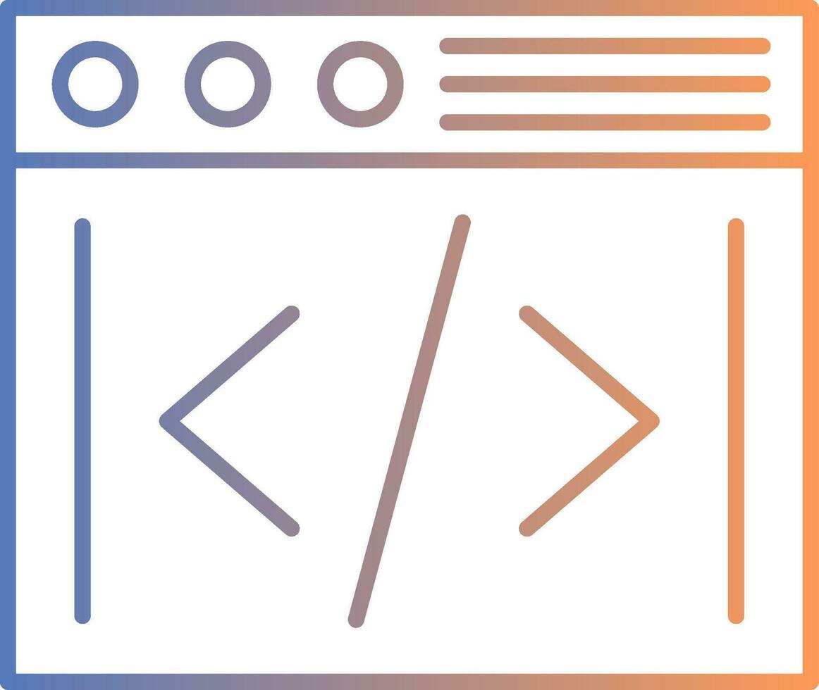 Coding Line Gradient Icon 36988815 Vector Art at Vecteezy