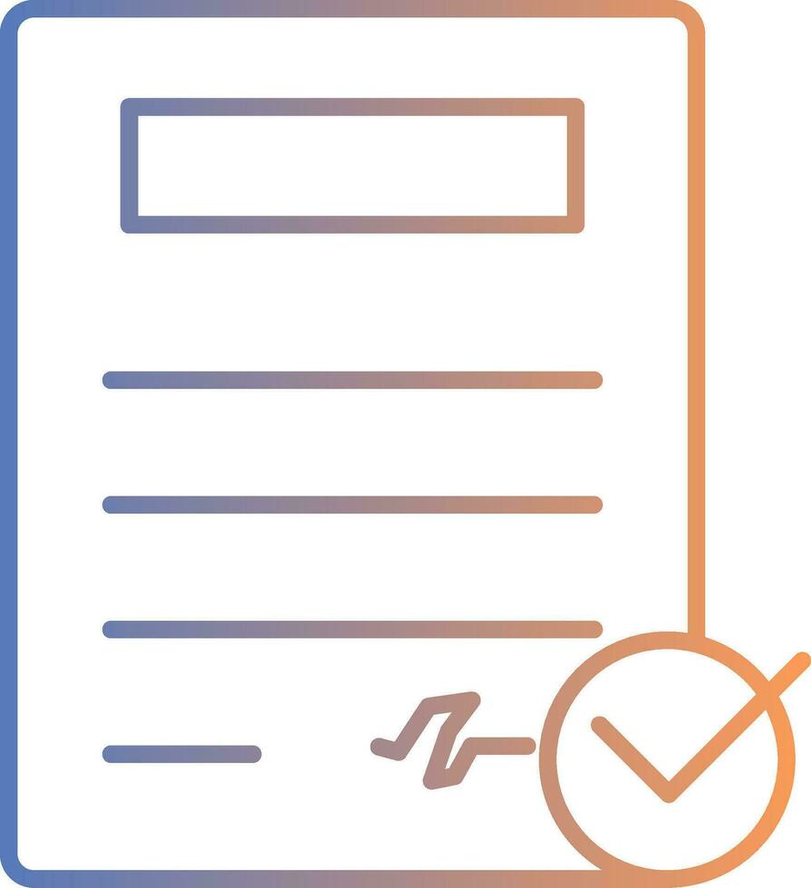 line gradient icon vector