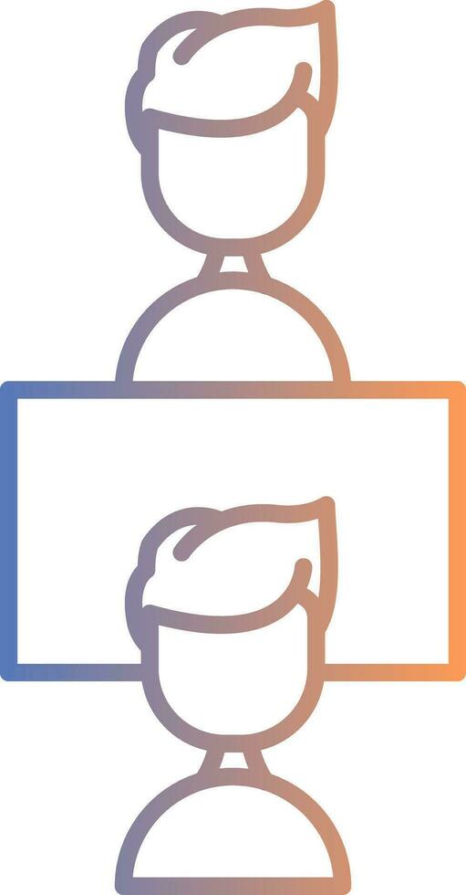 line gradient icon vector