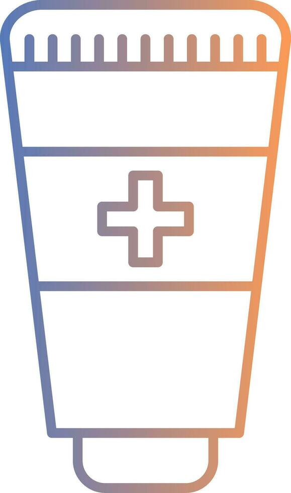 Hand Sanitizer Line Gradient Icon vector