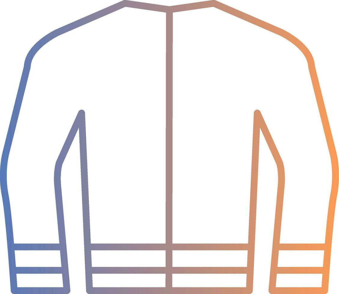 Coat Line Gradient Icon vector