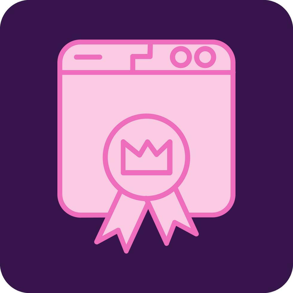 Premium Website Vector Icon