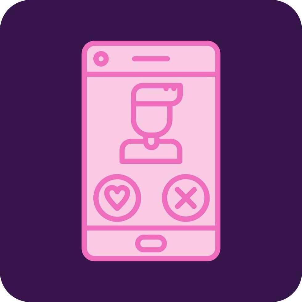 Dating App Vector Icon