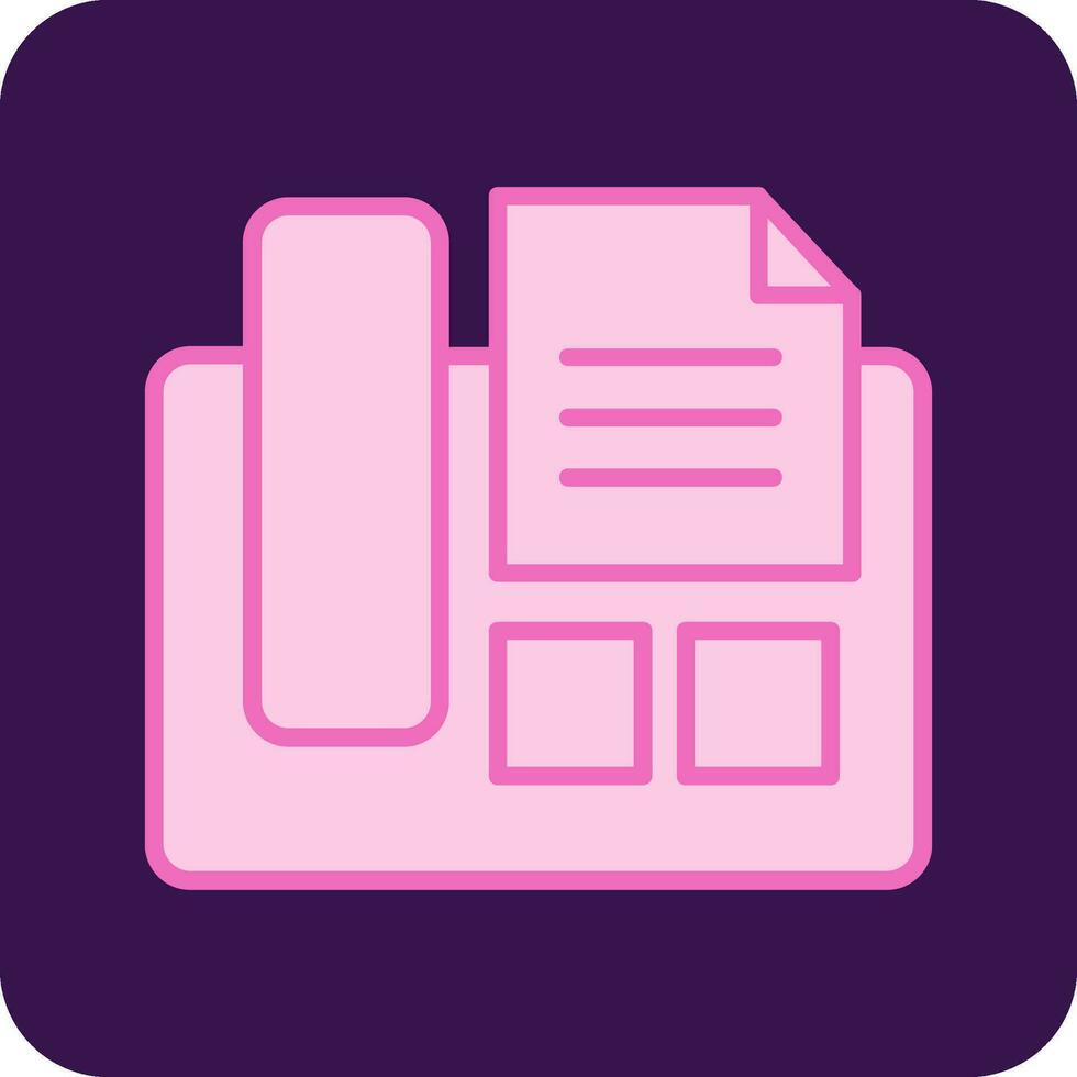 Fax Machine Vector Icon