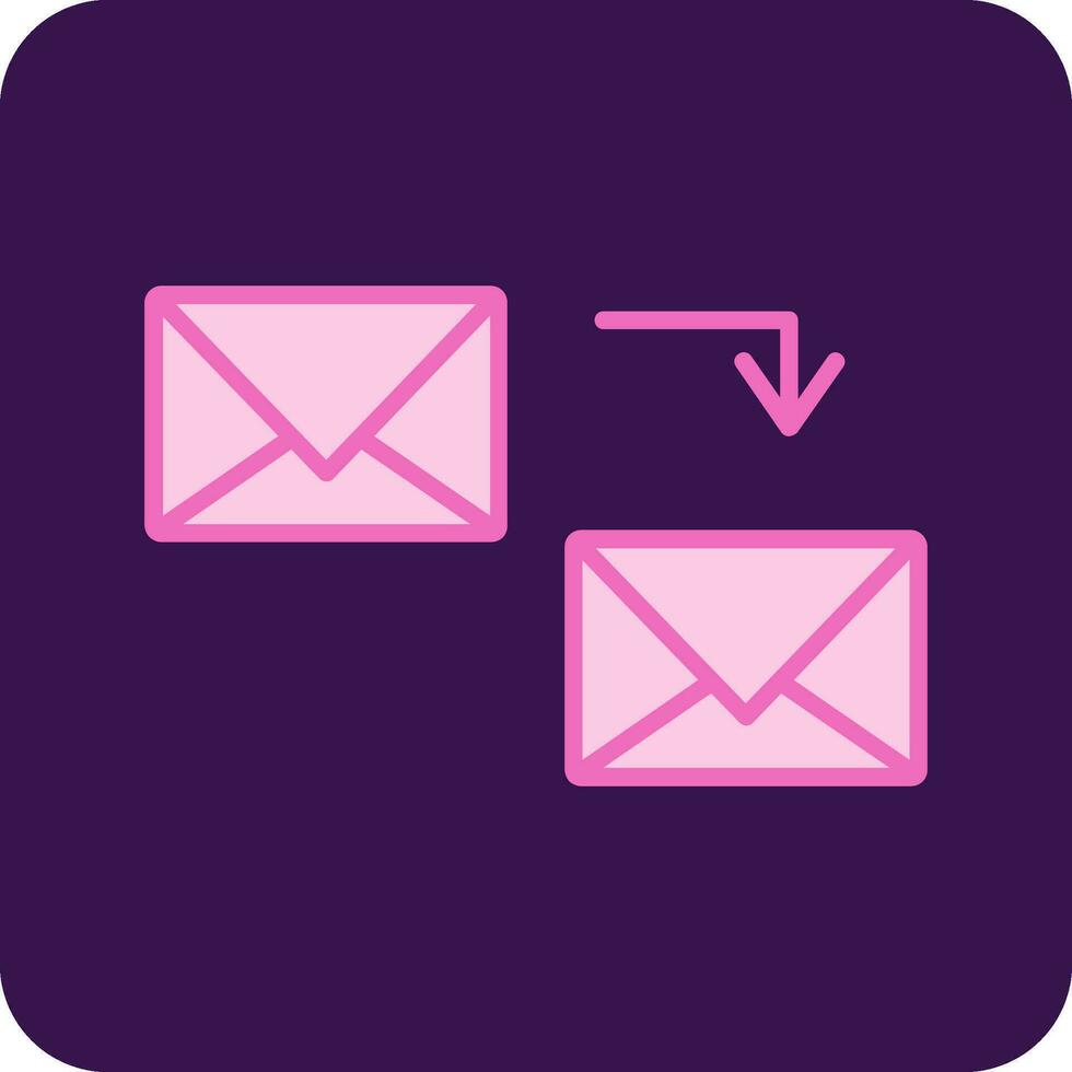 enviar icono de vector de correo