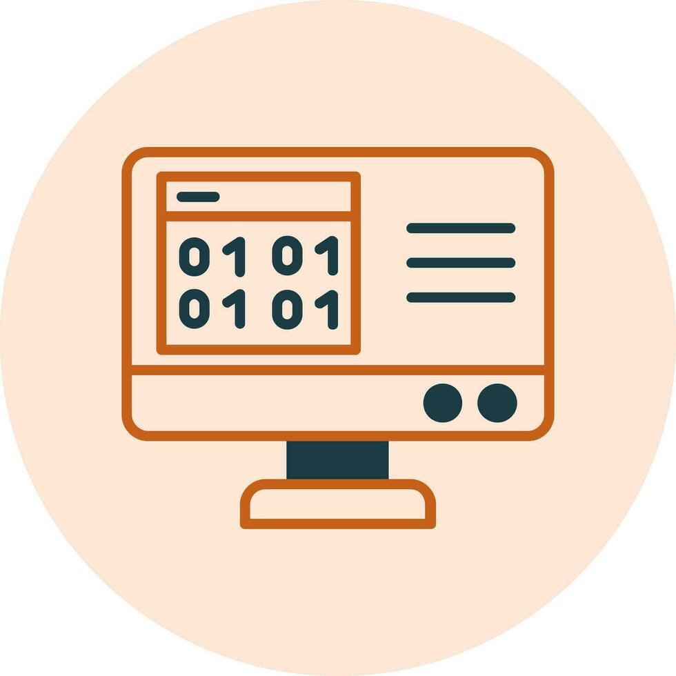 Binary Code Vector Icon