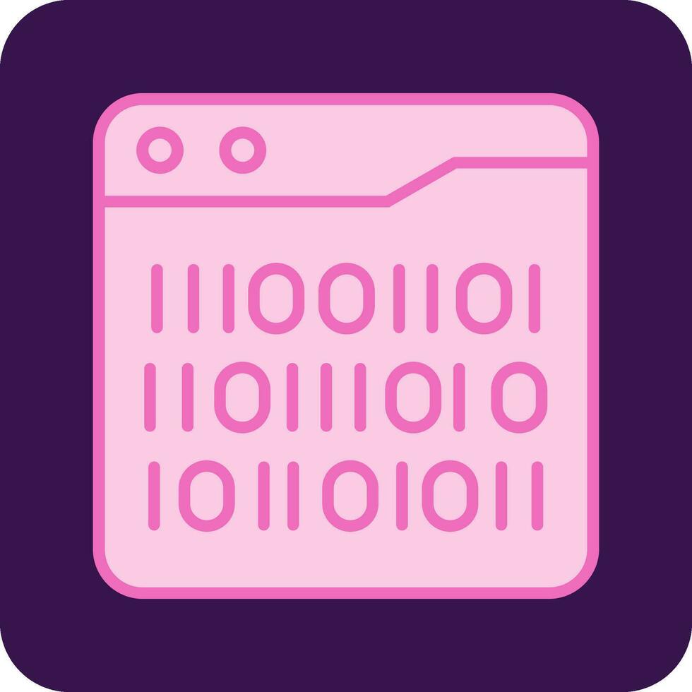 Binary Code Vector Icon