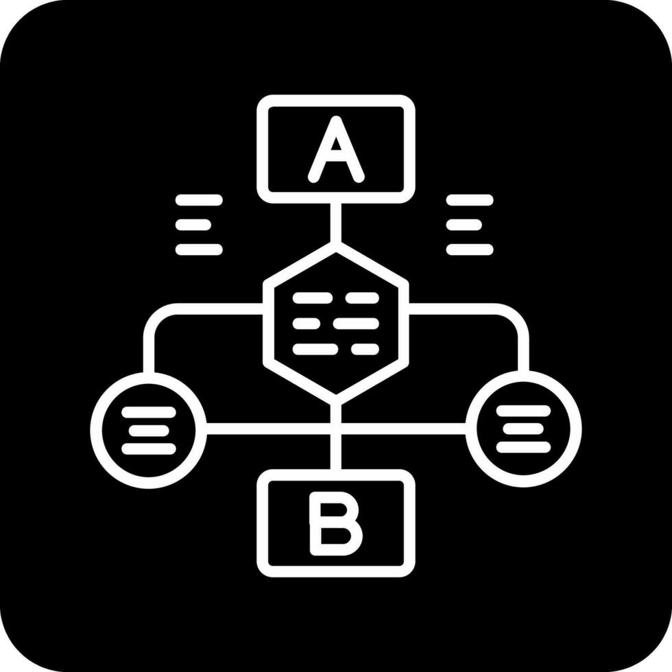 icono de vector de diagrama de flujo