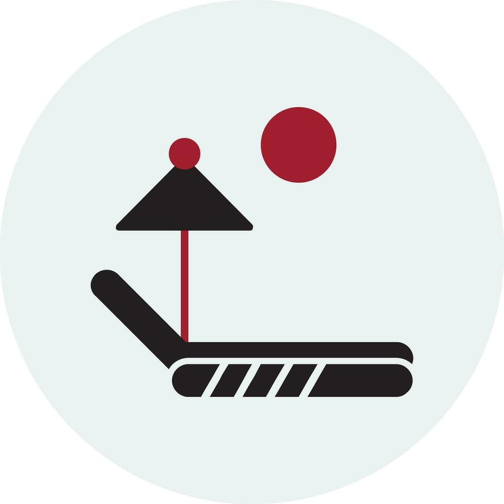 Sunbed Vector Icon