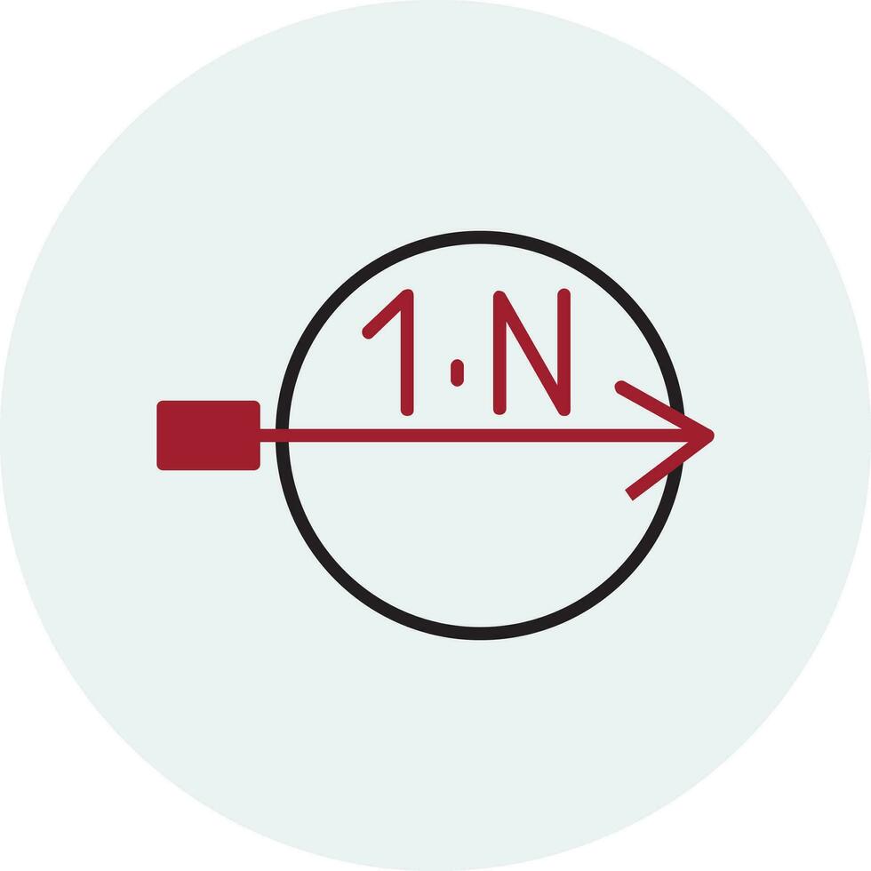 Cardinality Vector Icon