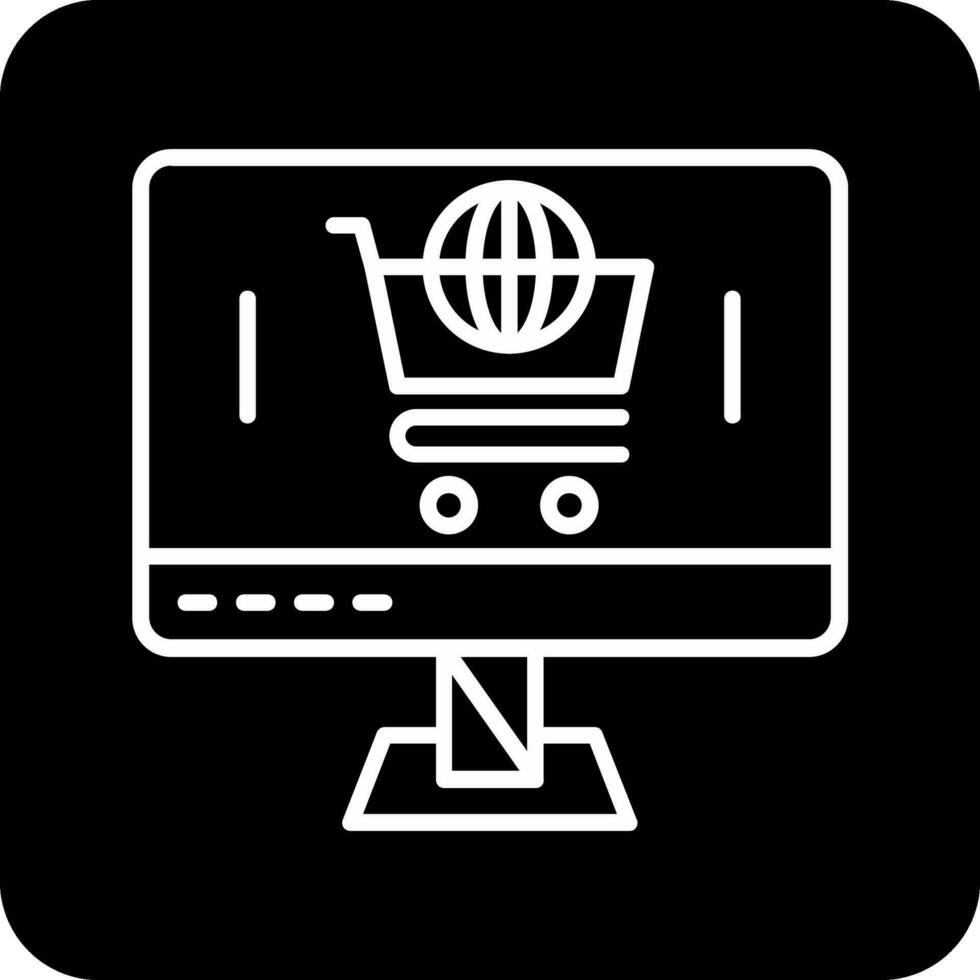 icono de vector de comercio electrónico