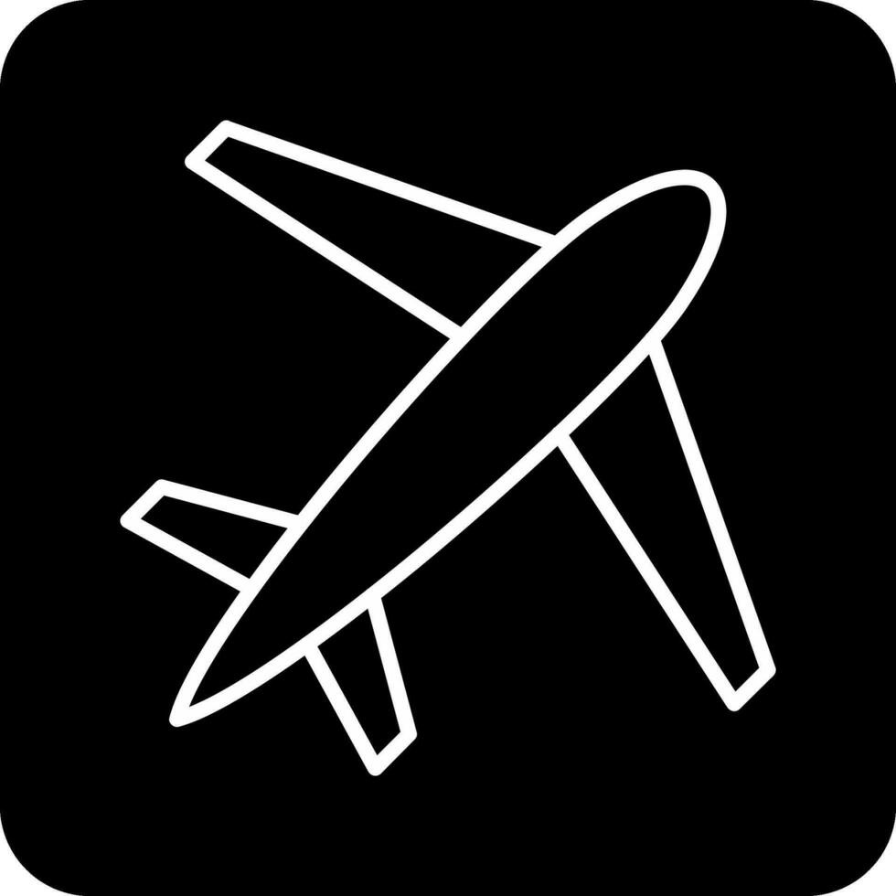 icono de vector de avión