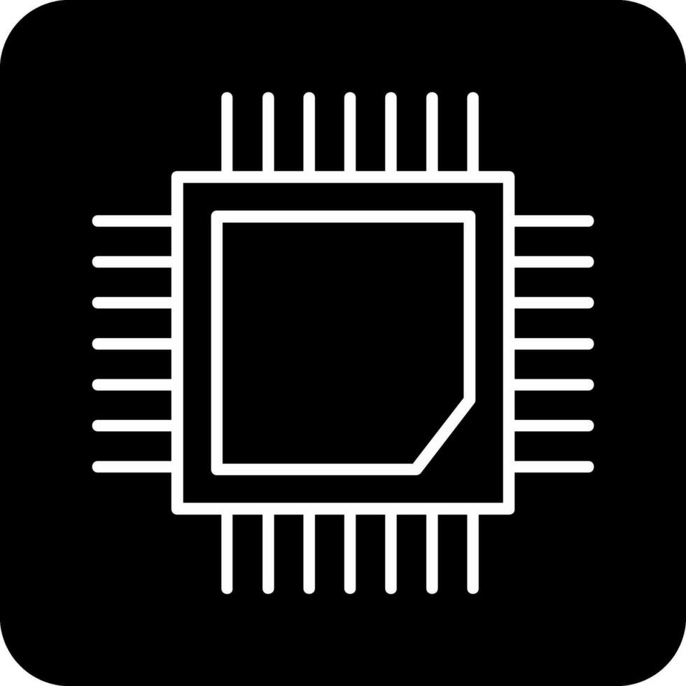 icono de vector de cpu