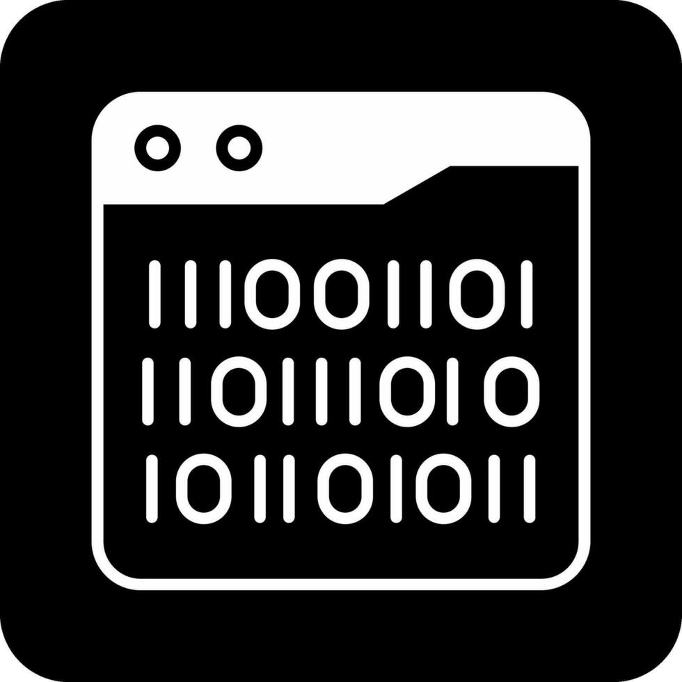 Binary Code Vector Icon