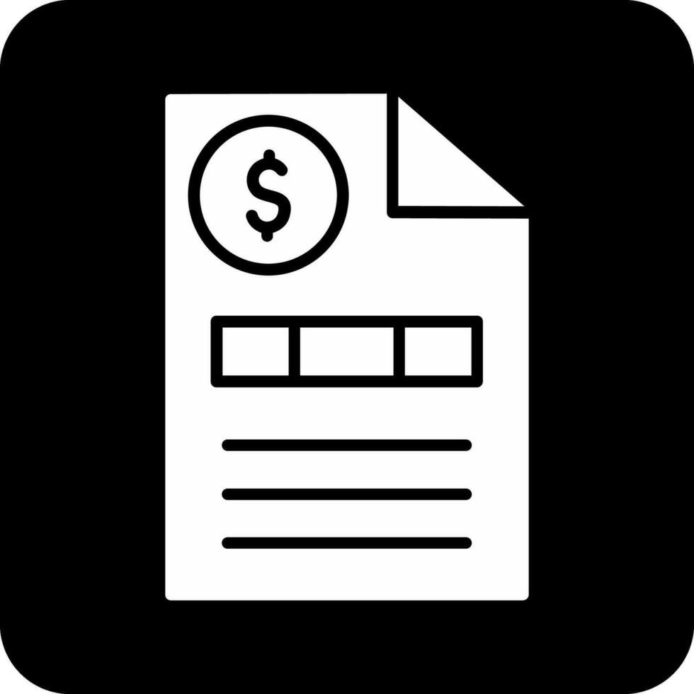 Invoice Vector Icon