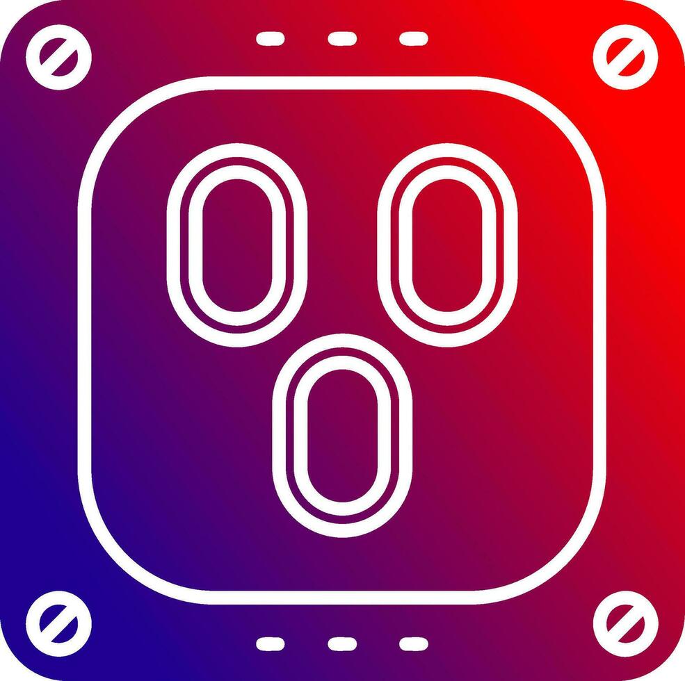 Outlet Solid Gradient Icon vector