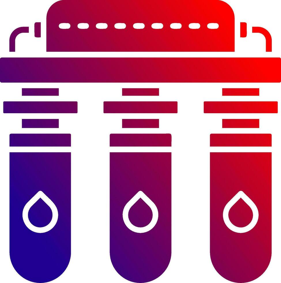 Water purifier Solid Gradient Icon vector