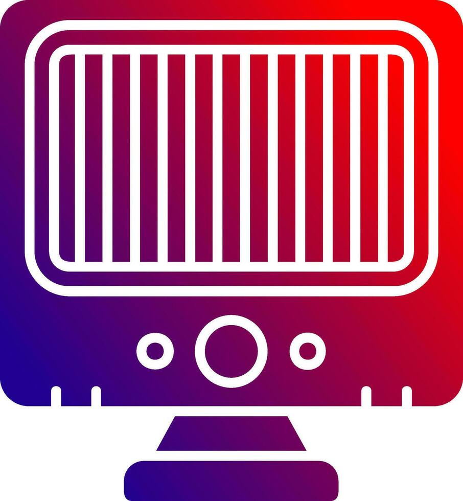 Heater Solid Gradient Icon vector