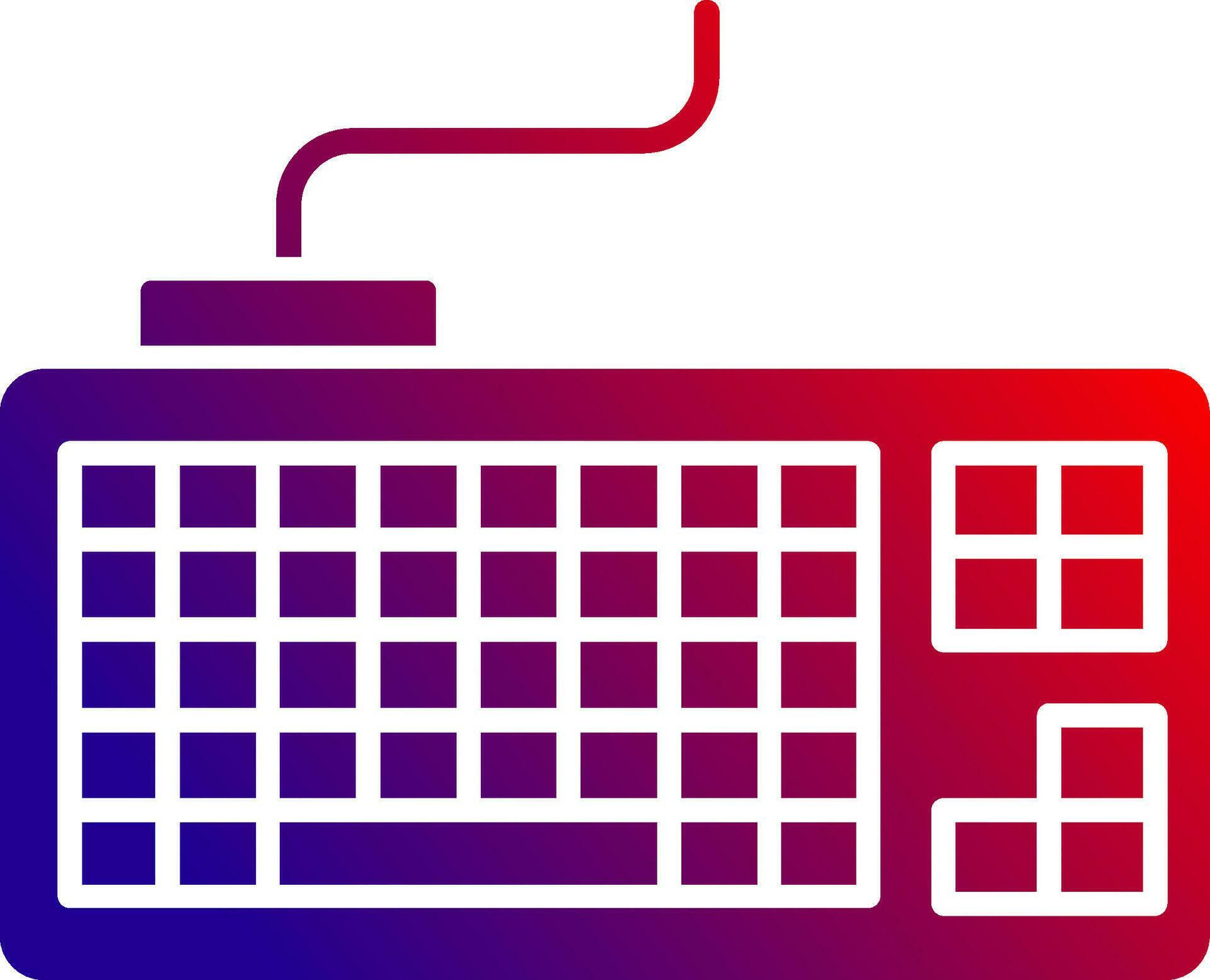 Keyboard Solid Gradient Icon 36991410 Vector Art at Vecteezy